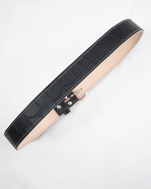 BLACK CROC BELT