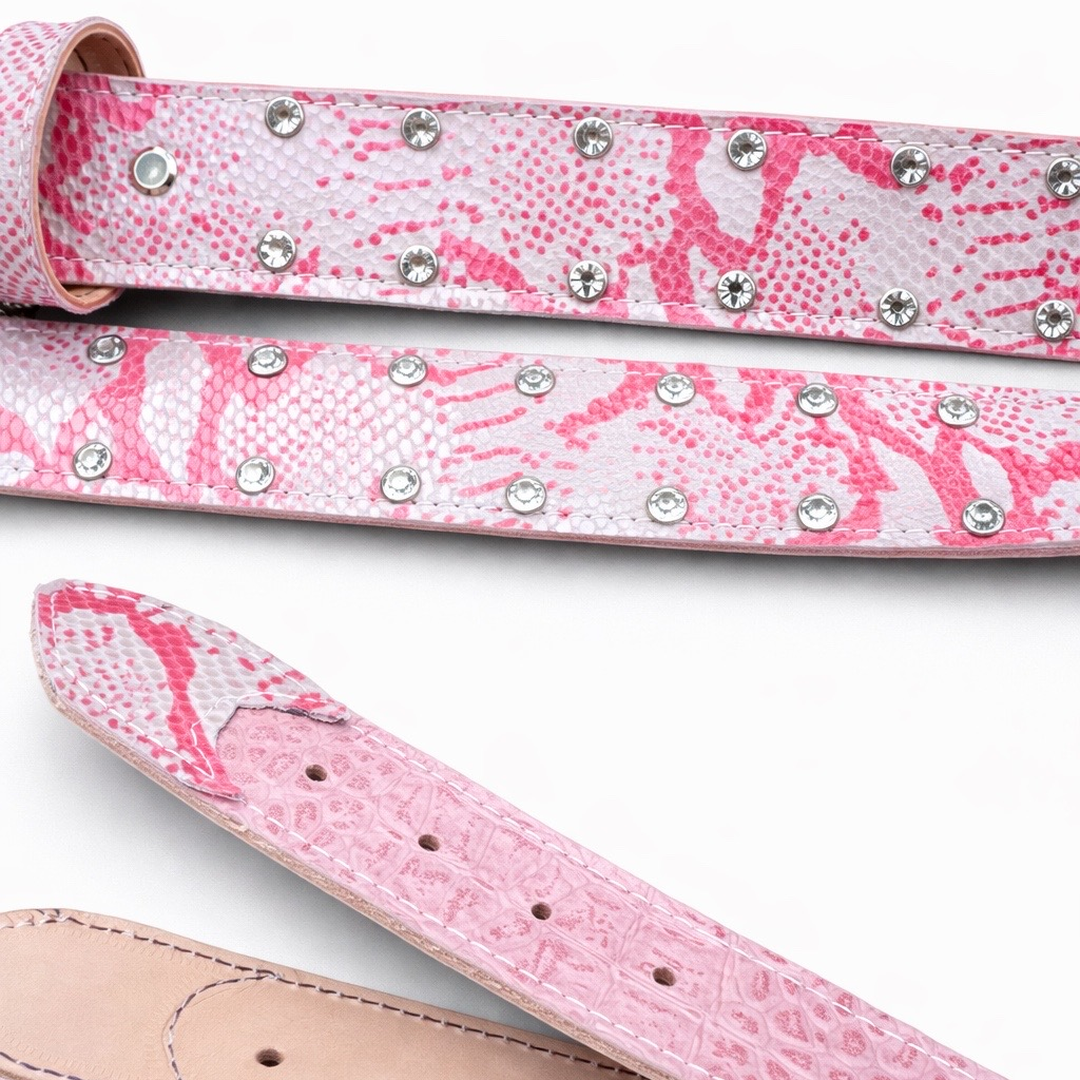 3 TONE PINK BELT