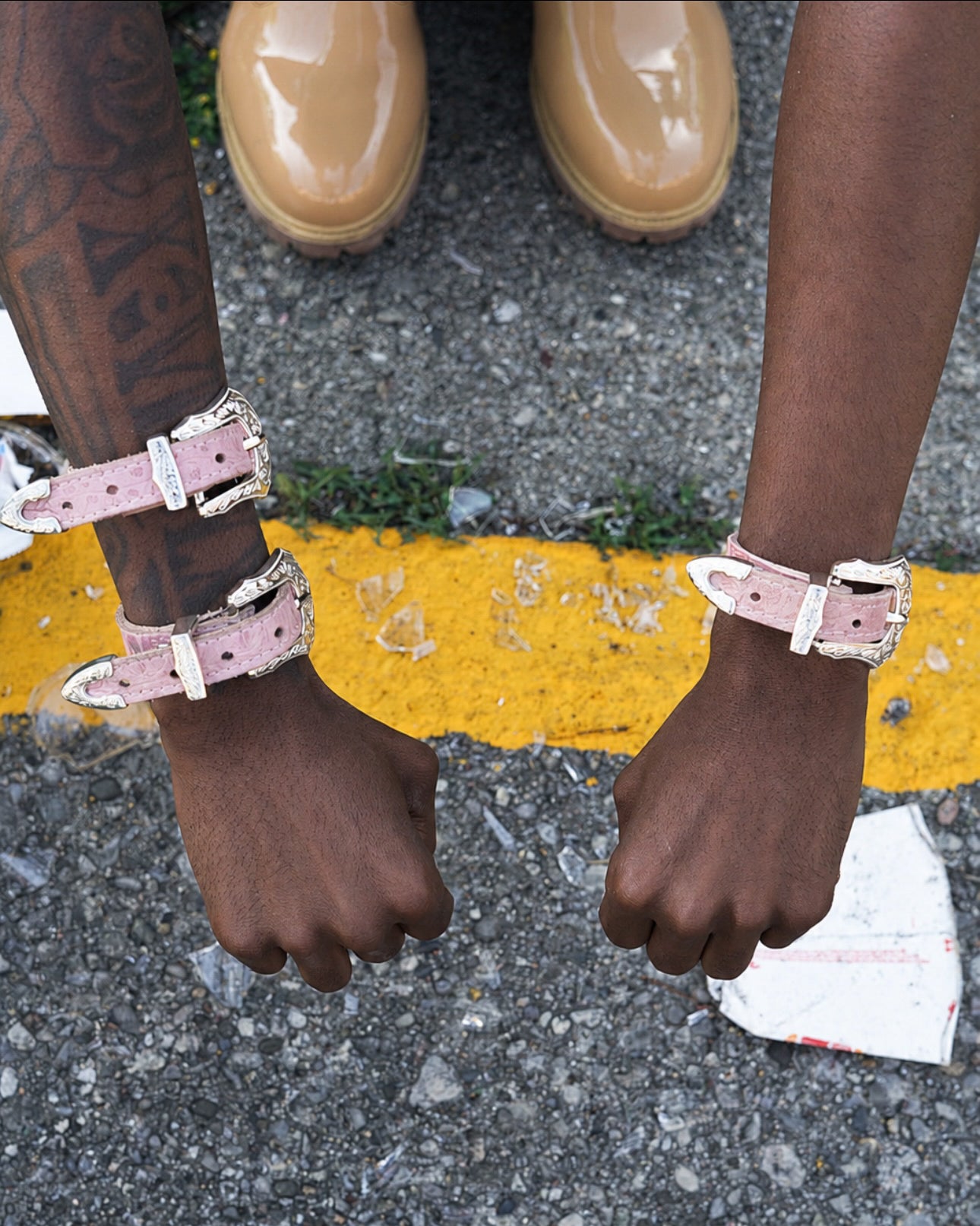 PINK CROC BRACELET